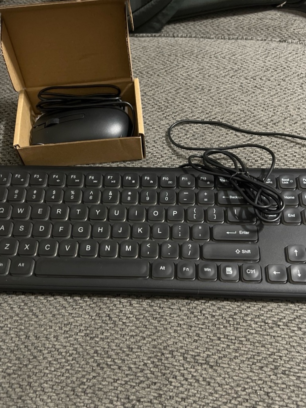 Dell Black Wired Keyboard and Mouse Combo